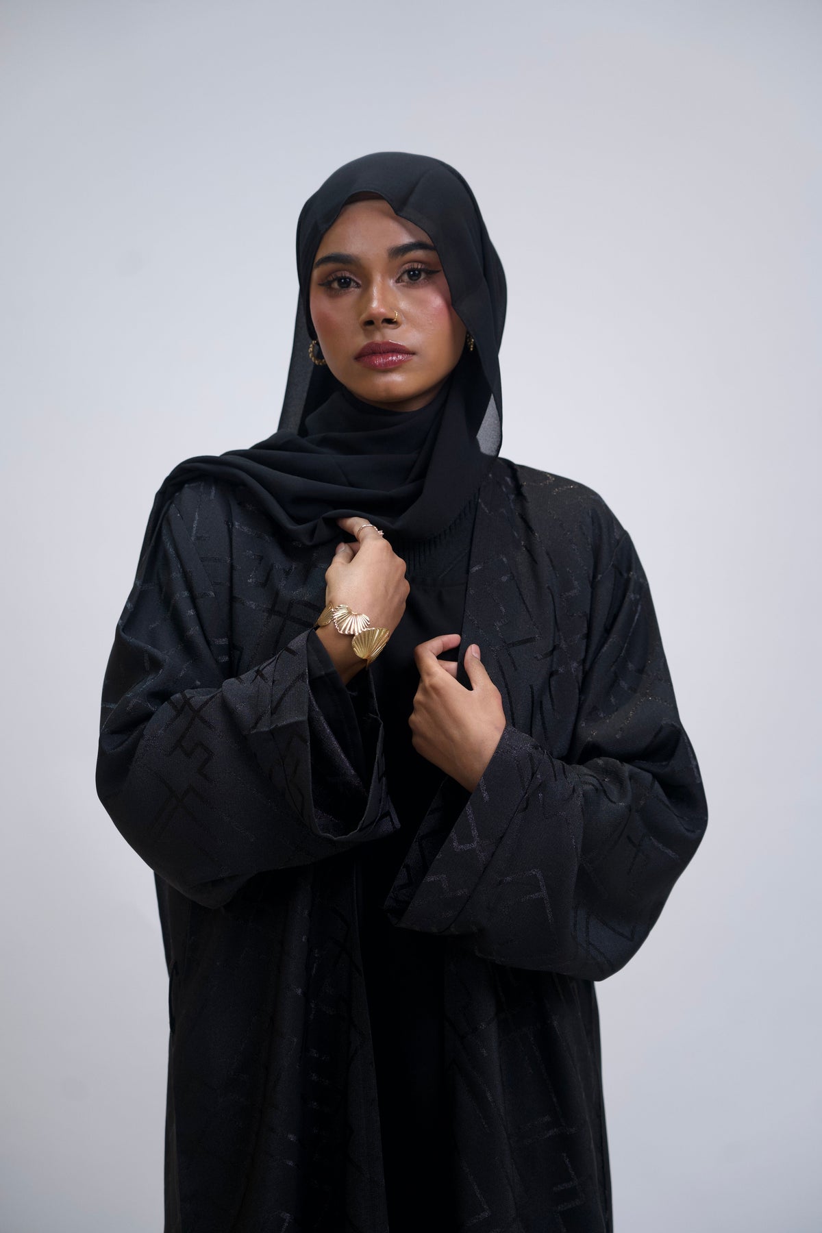 JACQUARD ABAYAH - 3 PIECE SET