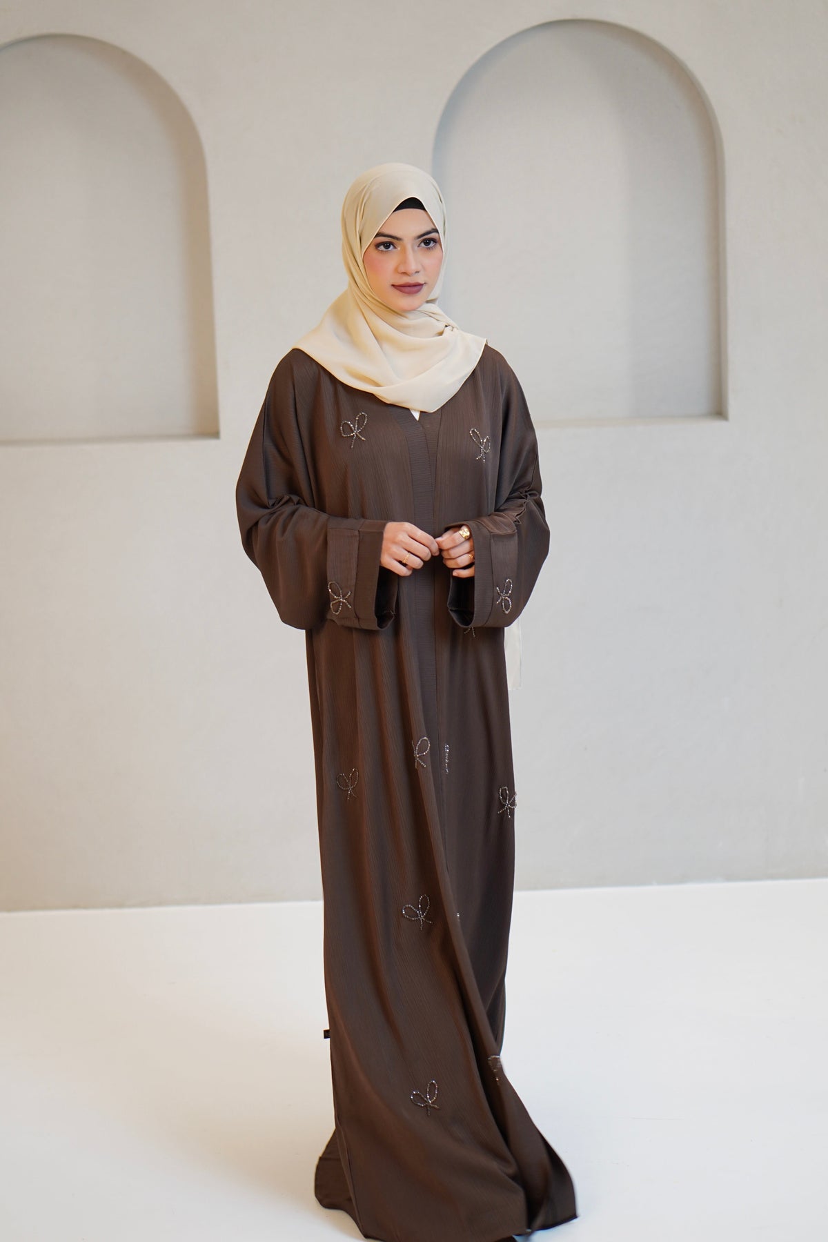 COQUETTE ABAYAH - CHOCOLATE BROWN