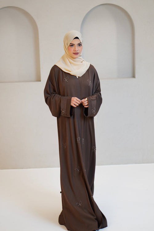 COQUETTE ABAYAH - CHOCOLATE BROWN