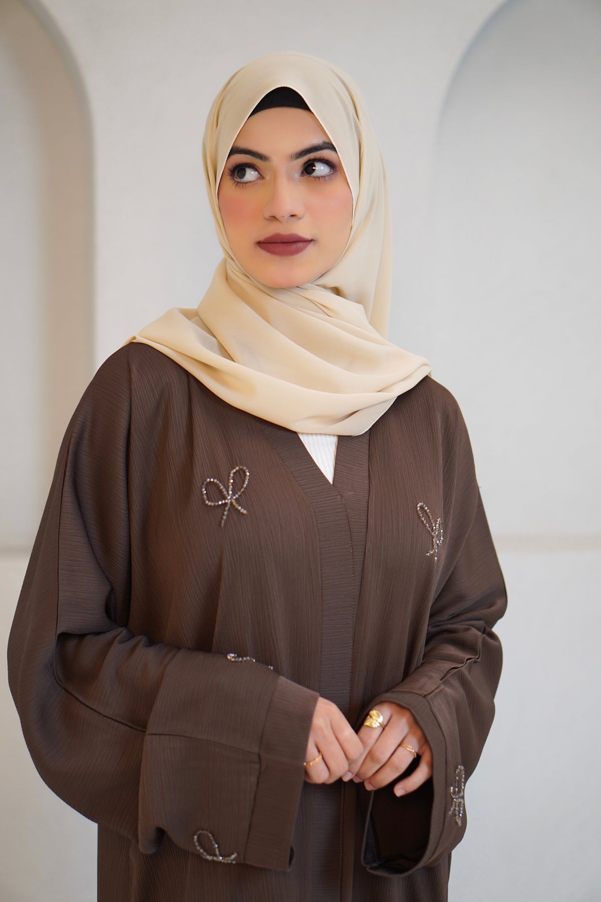 COQUETTE ABAYAH - CHOCOLATE BROWN