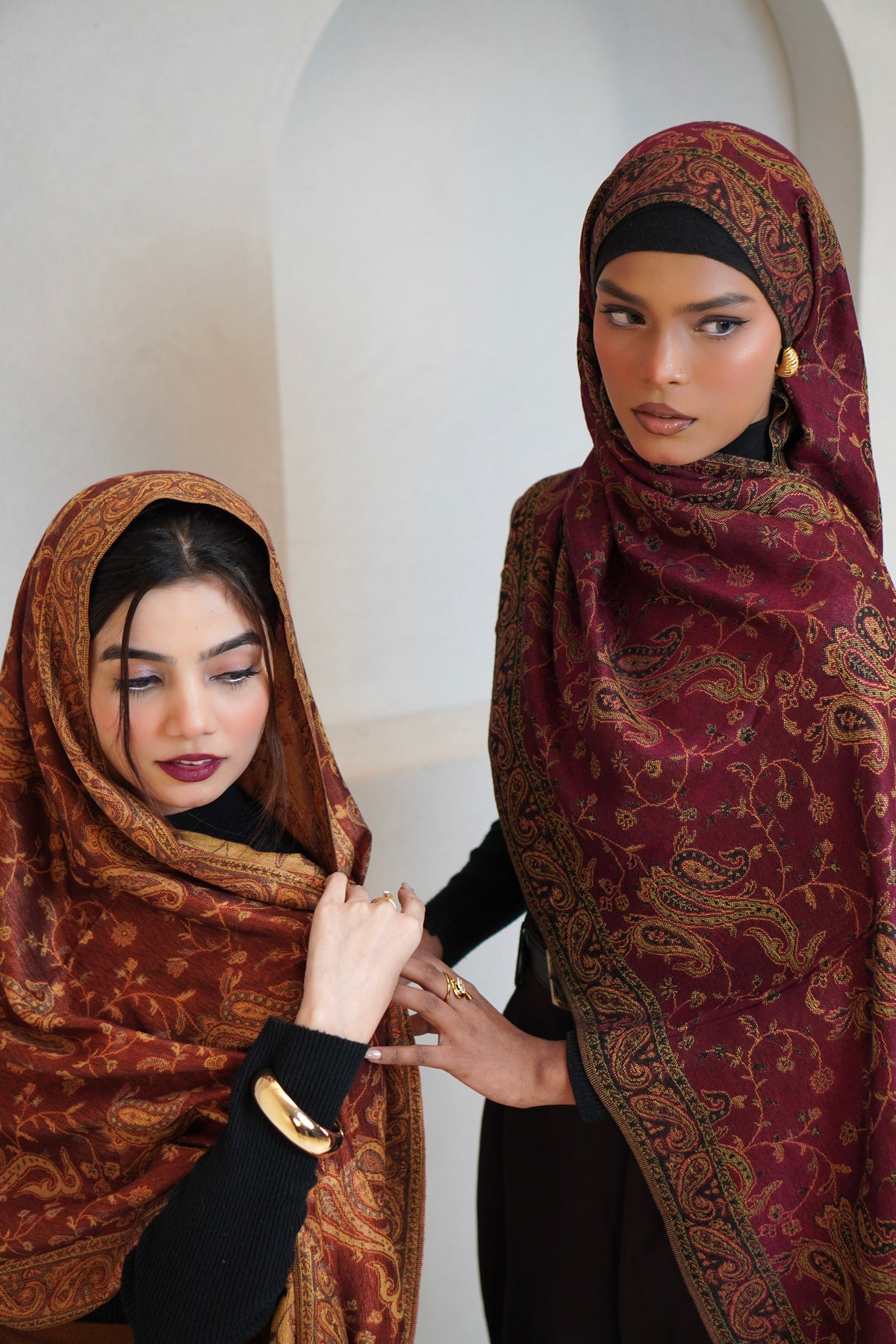 Pashmina Hijab - Kesariya