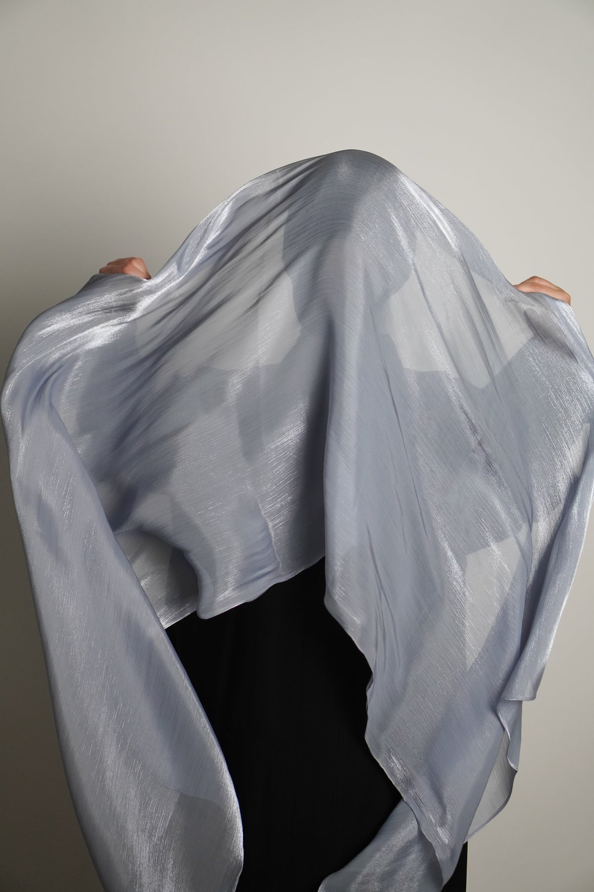 Premium Organza Hijab - Baby Blue