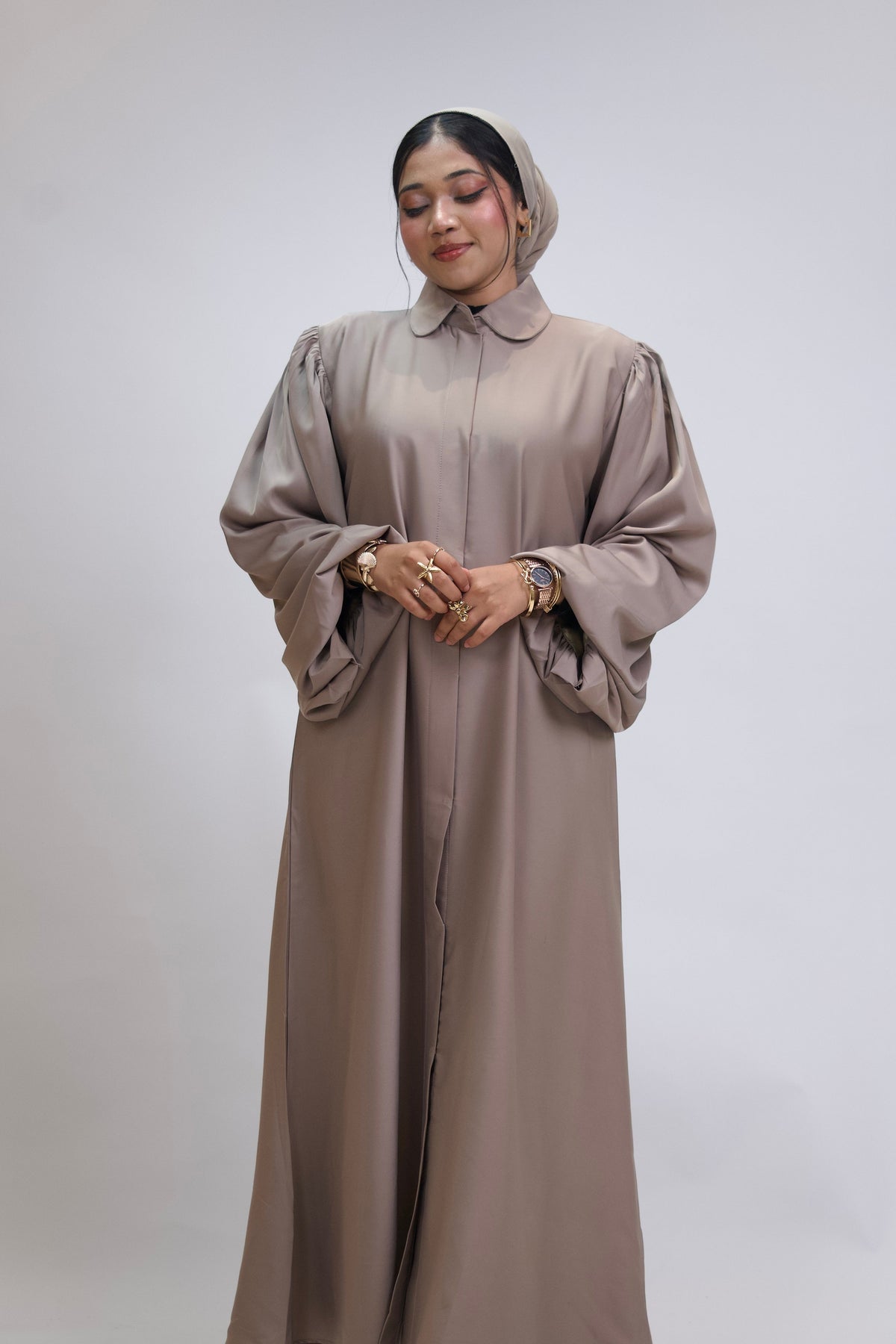 BALLOON SLEEVES ABAYAH - BEIGE
