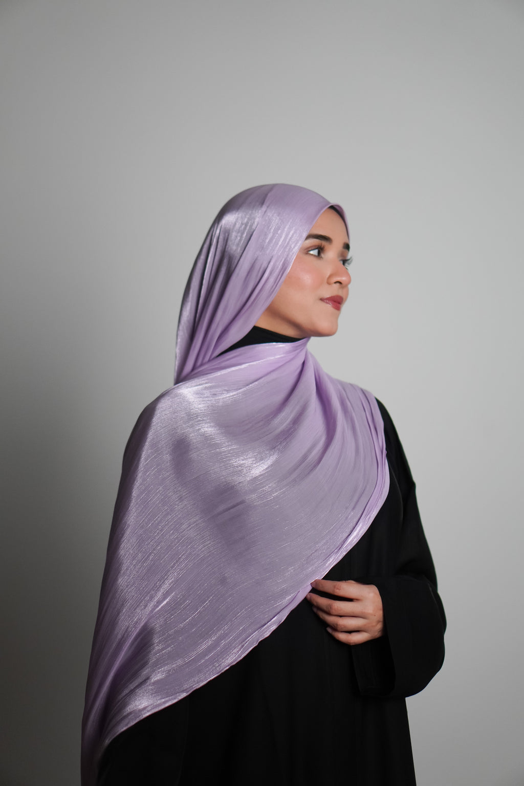 Premium Organza Hijab - Lilac Love