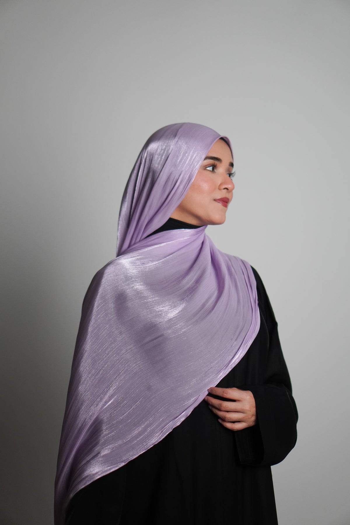 Premium Organza Hijab - Lilac Love