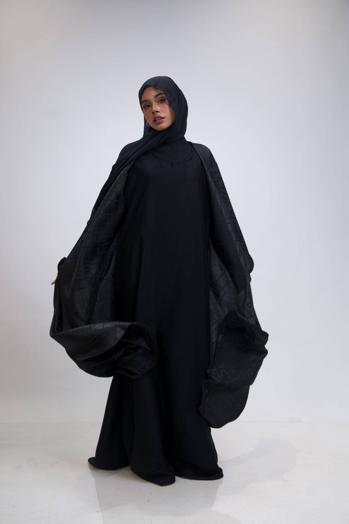JACQUARD ABAYAH - 3 PIECE SET