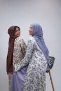 FLORAL PRINTED ABAYAH - LILAC