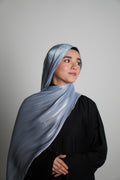 Premium Organza Hijab - Baby Blue