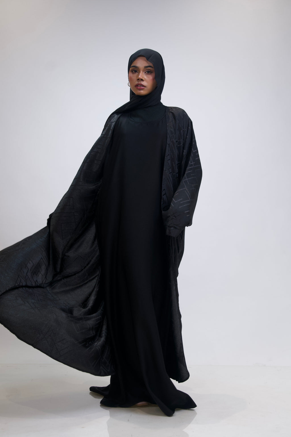 JACQUARD ABAYAH - 3 PIECE SET