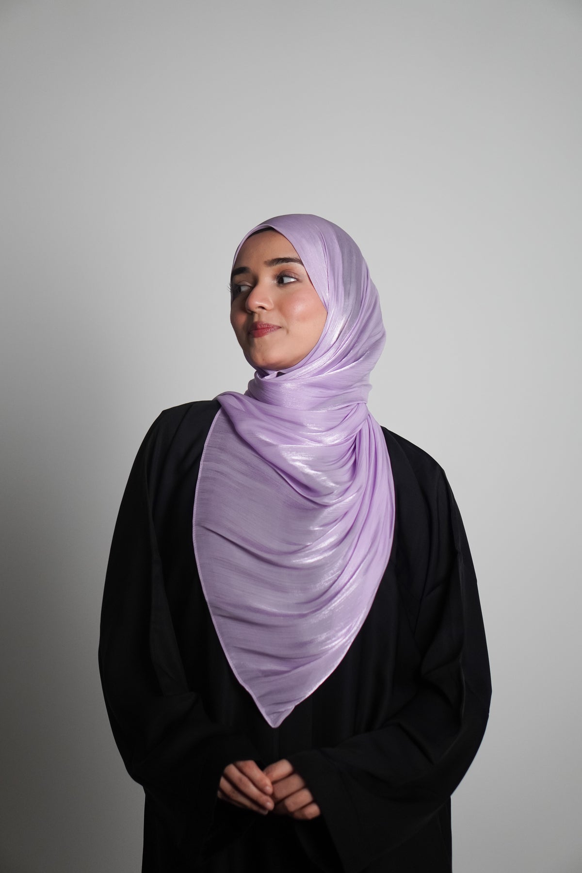 Premium Organza Hijab - Lilac Love