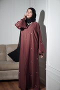 Zam Zam Abayah - Rustic Maroon