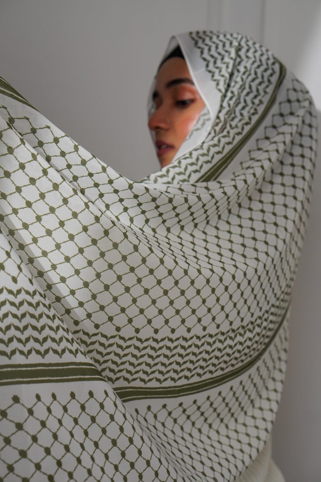 Keffiyeh Hijab - Green