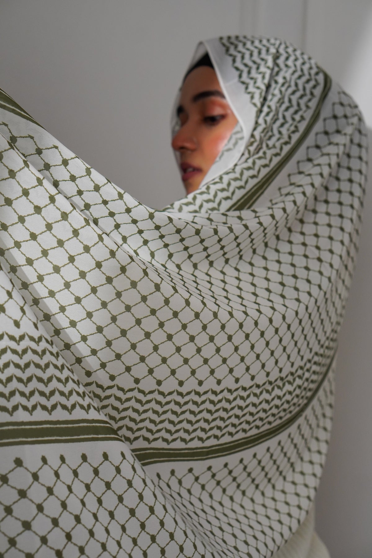 Keffiyeh Hijab - Green