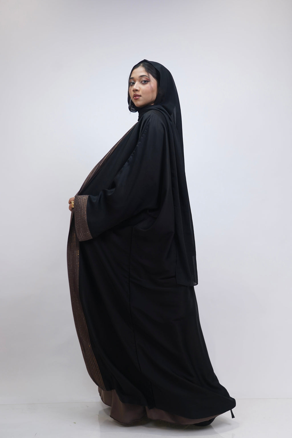 Rayah Brown Stone Abayah